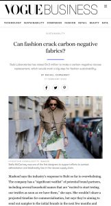 Can fashion crack carbon negative fabrics - Vogue Business - voguebusiness.com - 2022 02 17 - Alexandra Lapp - found on https://www.voguebusiness.com/sustainability/can-fashion-crack-carbon-negative-fabrics/amp