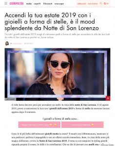 Gioielli estate 2019 con le stelle da Notte di San Lorenzo - cosmopolitan.com/it - 2019 08 06 - Alexandra Lapp - found on https://www.cosmopolitan.com/it/moda/tendenze/a28530557/gioielli-estate-2019-stelle/