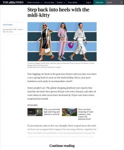 Step back into heels with the midi kitty News - The Times - thetimes.co.uk - 2021 05 01 - Alexandra Lapp - found on https://www.thetimes.co.uk/article/step-back-into-heels-with-the-midi-kitty-z73vlsvw0
