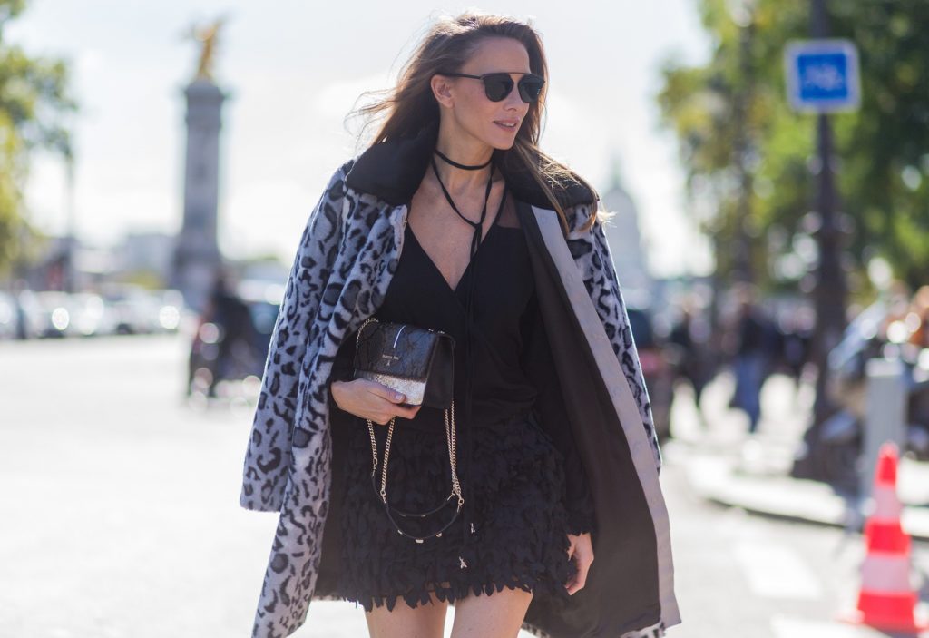 PARIS - OCTOBER 03: Alexandra Lapp (@alexandralapp_) wearing a Patrizia Pepe and Dior sunglasses at Le Grand Palais on September 9, 2016 in New York City. (Photo by Christian Vierig/Getty Images) *** Local Caption *** Alexandra Lapp