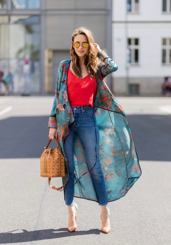 Kimono Wrap Dress (édition limitée print - Golden Fall)