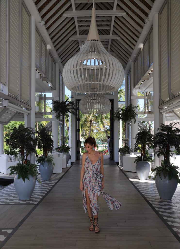 Alexandra Lapp during her Mauritius holidays at Lux Grand Gaube, May 2018.