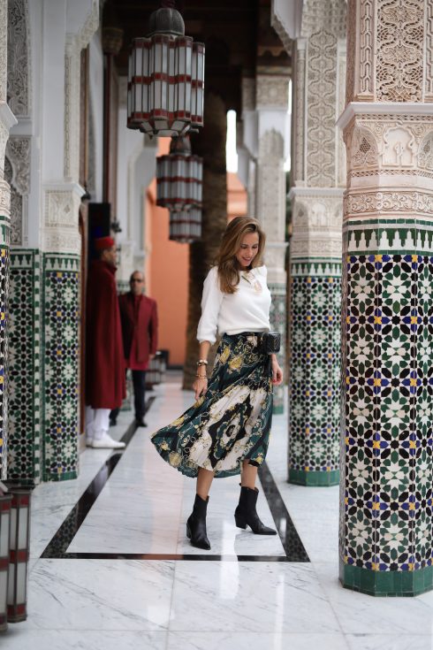 Alexandra Lapp at La Mamounia on November 27, 2018 in Marrakech, Morocco.
