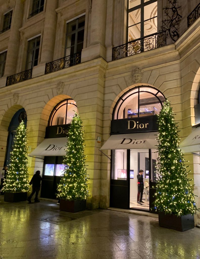 Alexandra Lapp at the Maison Christian Dior Christmas Dinner in Paris on November 28, 2018 in Paris, France.
