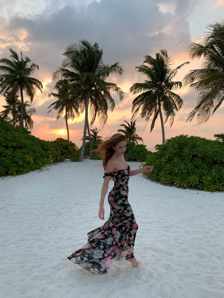 Alexandra Lapp enjoying a perfect time out in paradise, organized by One Luxury at the Hideaway Maldives Beach Resort & Spa