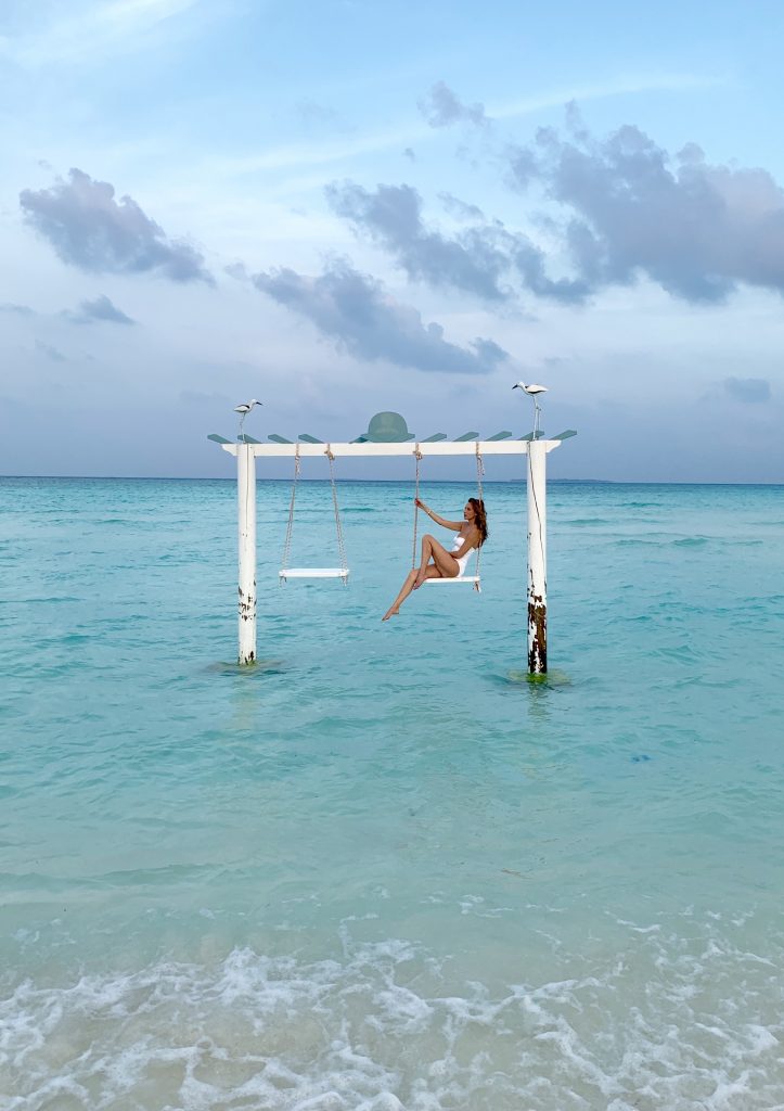 Alexandra Lapp enjoying a perfect time out in paradise, organized by One Luxury at the Hideaway Maldives Beach Resort & Spa
