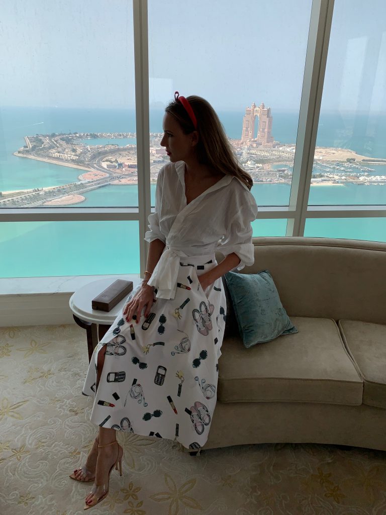 Alexandra Lapp enjoying a perfect time-out by One Luxury travel agency at the St. Regis in Abu Dhabi