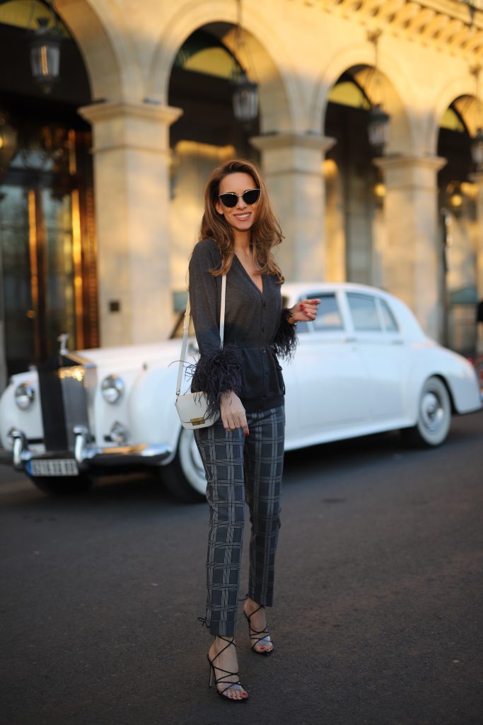 Model, Blogger and Influencer Alexandra Lapp is wearing Riani Fashion in Paris.