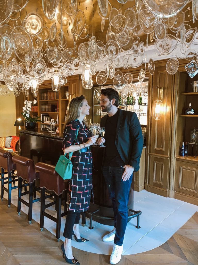 Alexandra Lapp is seen in the Maison Belle Epoque of Perrier-Jouët in Epernay, France.