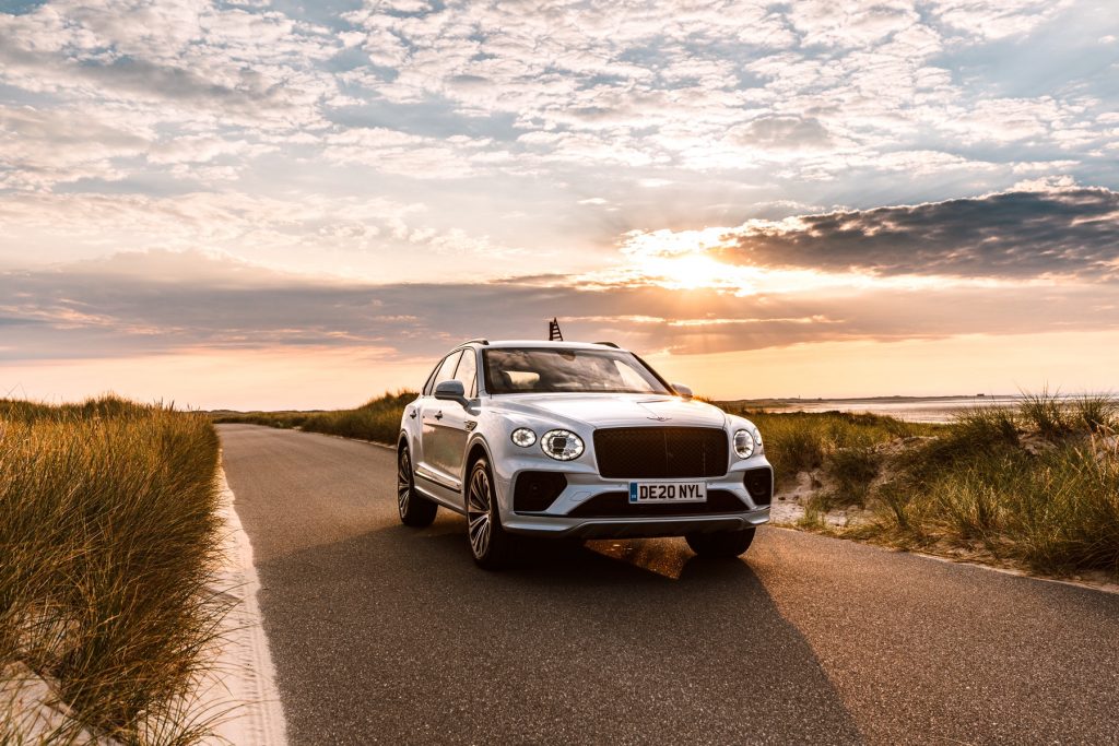 Alexandra Lapp takes part in the NEW BENTAYGA Sylt Experience, driving the #newbentayga best of its class SUV by BENTLY MOTORS.