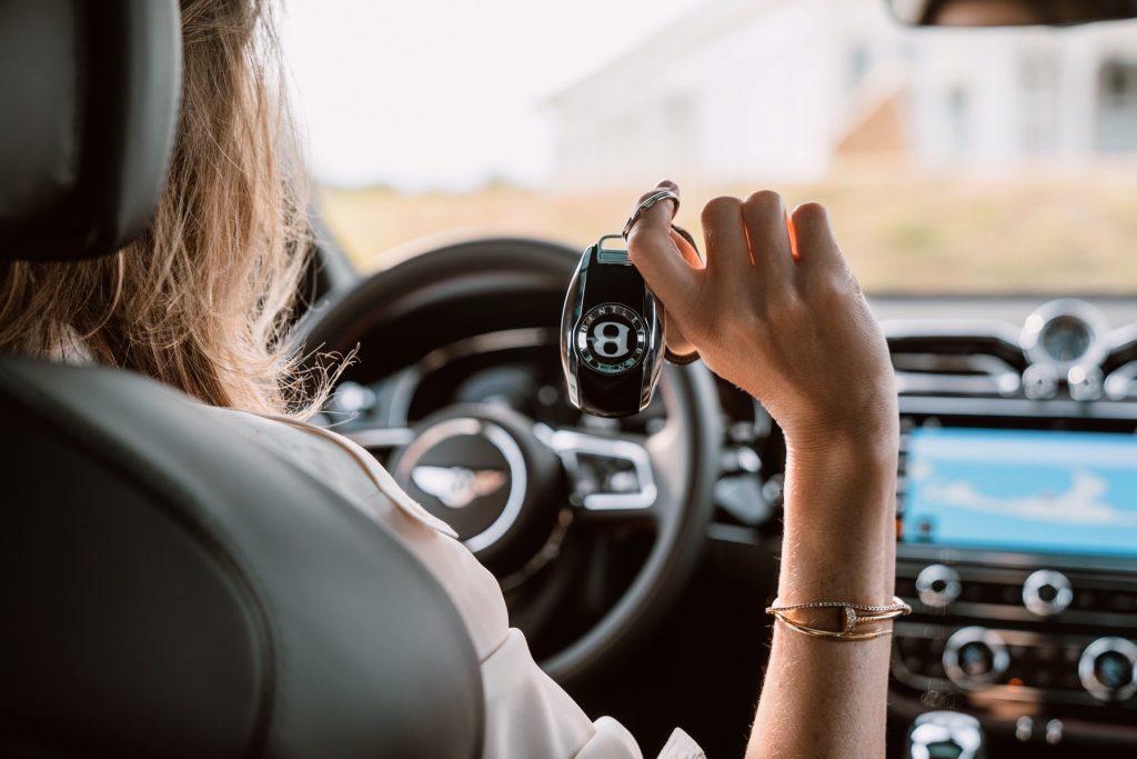Alexandra Lapp takes part in the NEW BENTAYGA Sylt Experience, driving the #newbentayga best of its class SUV by BENTLY MOTORS.