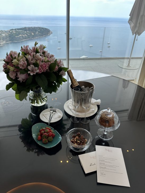 Alexandra Lapp stays at The Maybourne Riviera Hotel, overlooking beautiful Monaco.