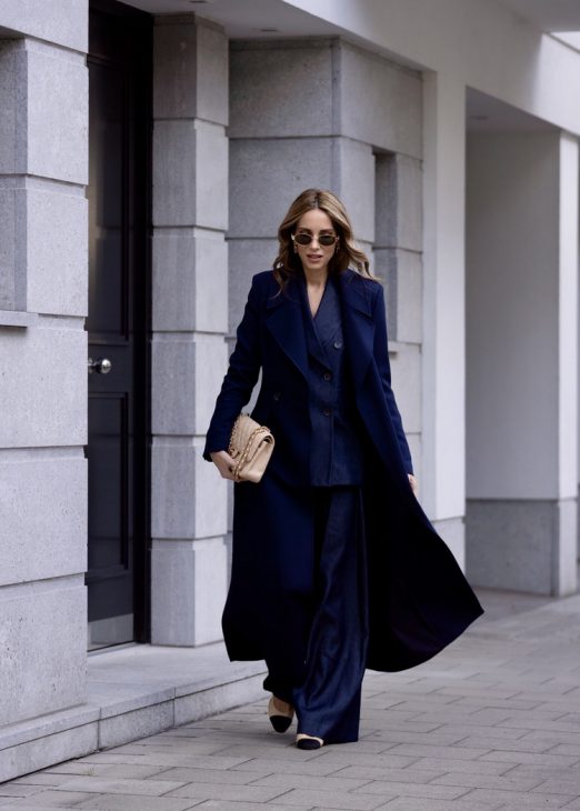 Alexandra Lapp is seen during PFW wearing the latest Fashion Trends A/W 2023.