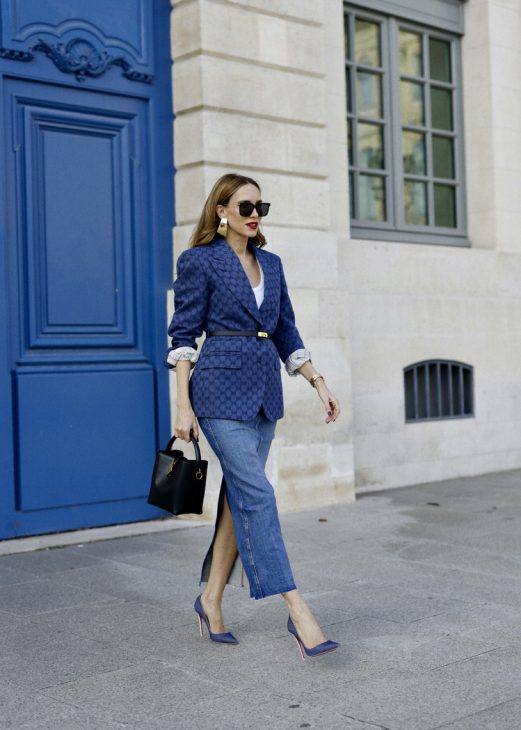 Alexandra Lapp is seen during PFW wearing the latest Fashion Trends A/W 2023.
