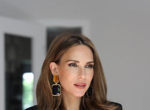 Alexandra Lapp is wearing statement jewelry that truly stands out.