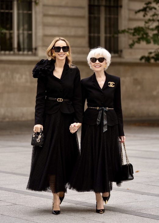 Alexandra Lapp x Seidensticker, Alexandra Lapp, Seidensticker, Chanel, Paris, Hermès, Christian Dior, Celine, Louboutin, France, Fashion Week, PFW, off-white, black, black and white, Skirt, Blouse, Marlene Pants, Blazer, Cardigan, Knitwear Alexandra Lapp is seen wearing pieces of the fourth drop of the Alexandra Lapp x Seidensticker collection in Paris.