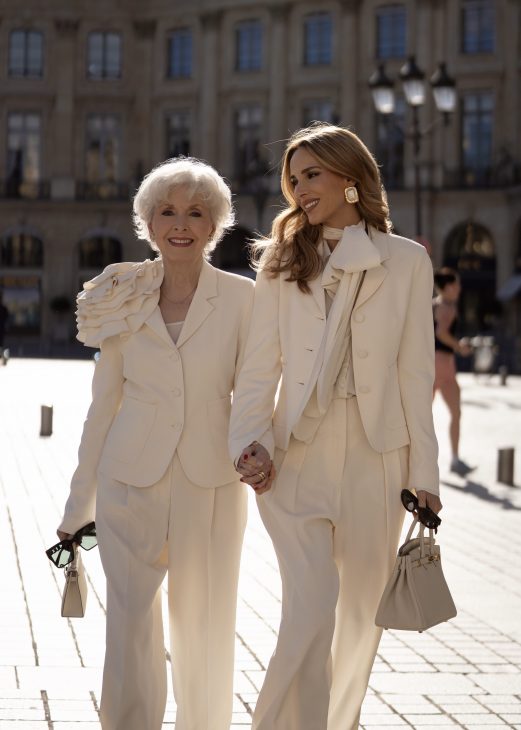 Alexandra Lapp x Seidensticker, Alexandra Lapp, Seidensticker, Chanel, Paris, Hermès, Christian Dior, Celine, Louboutin, France, Fashion Week, PFW, off-white, black, black and white, Skirt, Blouse, Marlene Pants, Blazer, Cardigan, Knitwear Alexandra Lapp is seen wearing pieces of the fourth drop of the Alexandra Lapp x Seidensticker collection in Paris.