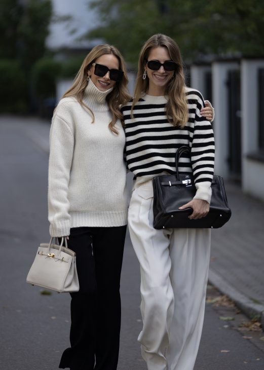 Alexandra Lapp x Seidensticker, Alexandra Lapp, Seidensticker, Chanel, Paris, Hermès, Christian Dior, Celine, Louboutin, France, Fashion Week, PFW, off-white, black, black and white, Skirt, Blouse, Marlene Pants, Blazer, Cardigan, Knitwear Alexandra Lapp is seen wearing pieces of the fourth drop of the Alexandra Lapp x Seidensticker collection in Paris.