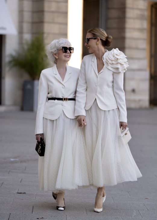 Alexandra Lapp x Seidensticker, Alexandra Lapp, Seidensticker, Chanel, Paris, Hermès, Christian Dior, Celine, Louboutin, France, Fashion Week, PFW, off-white, black, black and white, Skirt, Blouse, Marlene Pants, Blazer, Cardigan, Knitwear Alexandra Lapp is seen wearing pieces of the fourth drop of the Alexandra Lapp x Seidensticker collection in Paris.